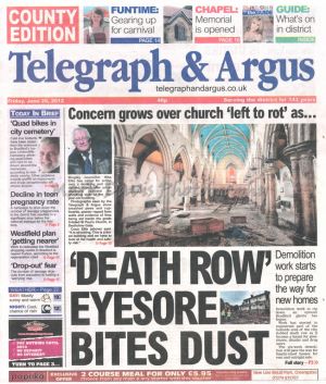 st pauls denholme telegraph and argus june 29 2012.jpg